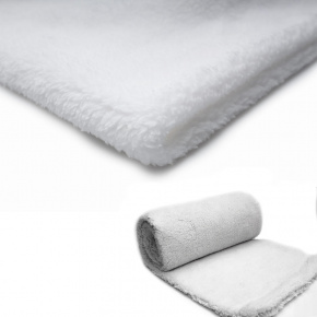 Tissu imitation fourrure d'agneau, 320 g/m², largeur 160 cm, 01 blanche Tissu imitation fourrure d'agneau, 320 g/m², largeur 160 cm, 01 blanche