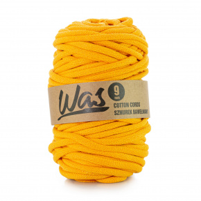 Cordons tressé coton 9 mm, 50 m, couleur jaune fn. 070