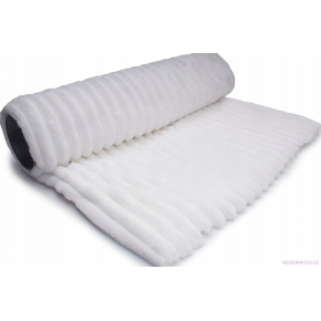 Minky tissu à rayures, 380 g/m², largeur 160 cm, blanche Minky tissu à rayures, 380 g/m², largeur 160 cm, blanche