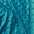 Tissu minky coeurs, 330 gr/m2, largeur 160 cm, turquoise