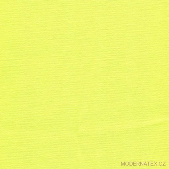 Tissu sergé de polycoton, 250 g/m², largeur 150 cm, au mètre, jaune neon
