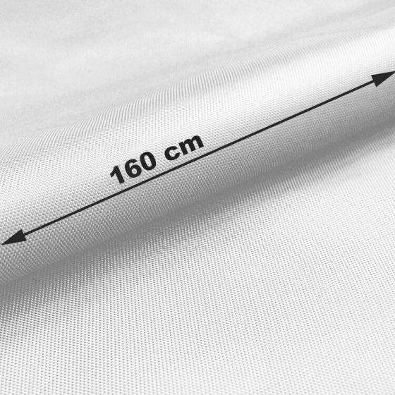 Tissu Oxford Téflon déperlant, 165 g/m², largeur 160 cm, couleur Blanche