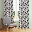 Tissu en coton uni au mètre, 125 g/m², largeur 160 cm, Triangulair gris 9 cm