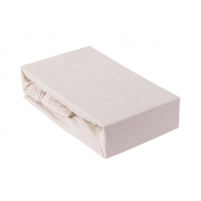 Drap Housse Jersey avec élastique, 90x200 cm Ecru Drap Housse Jersey avec élastique, 90x200 cm Ecru