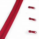 Fermeture à glissière en spirale rouge 5 mm au métre