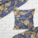Linge de lit en coton avec fermeture, couleur Bleu Marine, 140x200 cm  