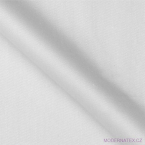 Tissu sergé de polycoton, 240 g/m², largeur 150 cm, au mètre, blanche 