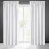 Rideau occultant galon fronceur couleur blanche 135X270 cm