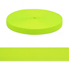 Bande ourlet polyester 20 mm  couleur neo jaune