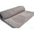 Minky tissu à rayures, 380 g/m², largeur 160 cm, gris clair