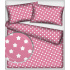 Tissu coton au mètre, 125 g/m², largeur 160 cm, imprimé Pentagones amarante