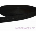 Elastique boutonnière 18 mm noir 25 m