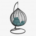 Tissu imperméable imitation lin, 220 g/m², 160 cm, Turquoise