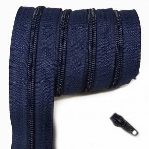 Fermeture à glissière en spirale grenat  5 mm au métre 