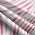 Tissu coton au métre couleur blanche pois amarante 3 mm