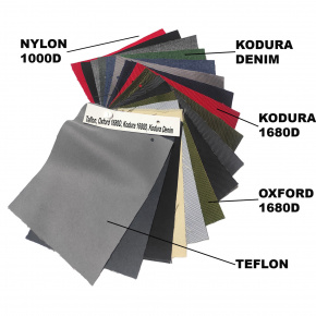 Échantillonneur du tissus imperméables Teflon, Nylon 1000D, Oxford 1680d, Kodura 1680D, Kodura Denim