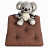 Coussin d'assise de jardin Oxford marrone, 40 × 40 cm