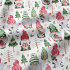 Tissus en coton de Noël au mètre, 160 cm motif Noël blanche