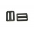 Boucles de réglage en plastique 25 mm  noir