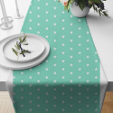Tissu coton au mètre, 125 g/m², largeur 160 cm, imprimé Etoiles menthol    