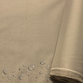 Tissu imperméable imitation lin, 220 g/m², 160 cm, Cappuccino