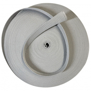 Ruban polypropylène renforcé pour sacs 50 mm couleur gris clair (50 m)