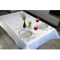 Nappe déperlante Vintage, 140x220 cm, couleur blanche,  anti tache