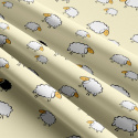 Tissu coton au métre imprimé Moutons 