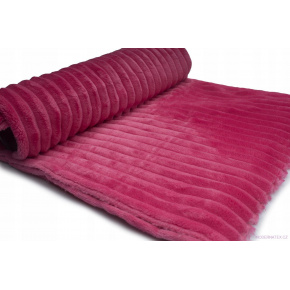 Minky tissu à rayures, 380 g/m², largeur 160 cm, fuchsia Minky tissu à rayures, 380 g/m², largeur 160 cm, fuchsia
