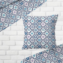 Tissu coton au métre imprimé Oriental bleu 2