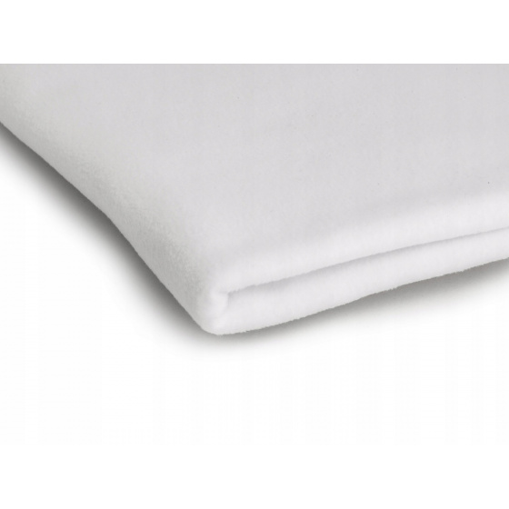 Tissus polaire, 200 g/m², pour loisirs créatifs blanche