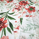 Tissu coton au métre imprimé Fleurs sur Blanc 