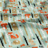 Tissu coton au métre imprimé Anomaux couleur menthol