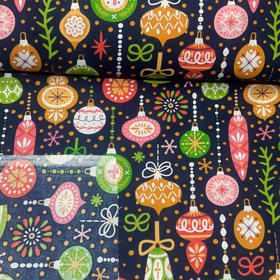 Vianočný vzor bavlnenej látky Vianoce 22, farba granátová, metráž 160 cm