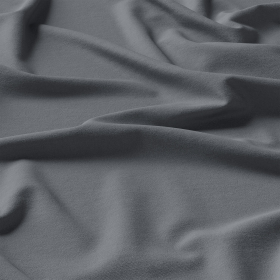 Tissu en coton uni au mètre, 125 g/m², largeur 160 cm, graphite