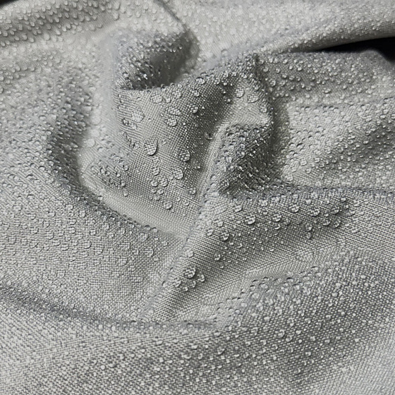 Vodu odpuzující látky, Oxford, šíře 160 cm, Sv. Šedá