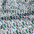 Tissu coton au métre couleur blanche plumes menthol  481