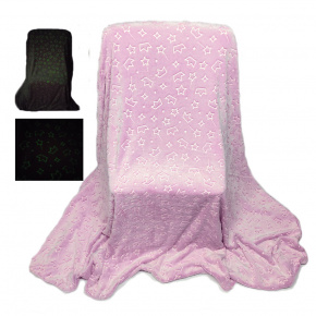 Deka Svíticí nebe, barva růžová 150 x 200 cm Deka Svíticí nebe, barva růžová 150 x 200 cm