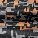 Water-repellent materials Codura, Orange Mosaic