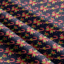 Tissus en coton de Noël au mètre, 160 cm motif Noël 53 grenat