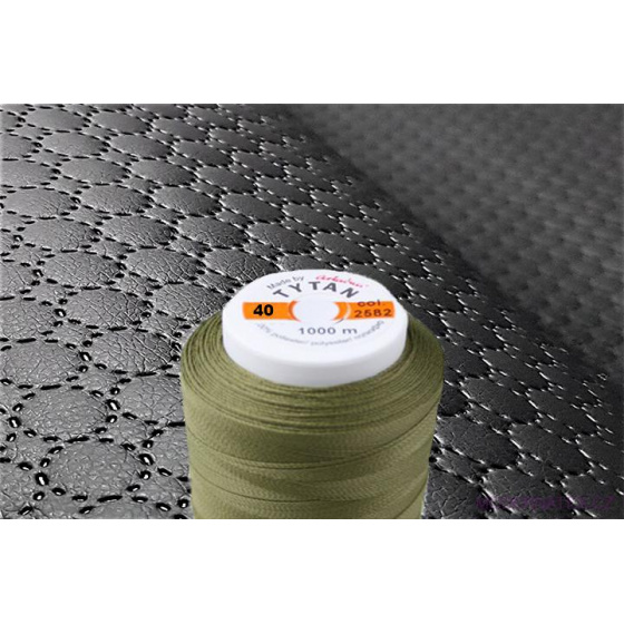 Šicí nitě TYTAN 40 1000 m khaki  barva 2582