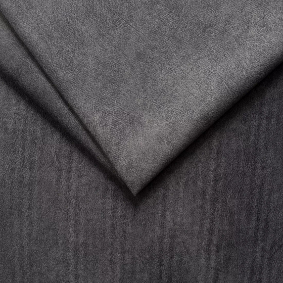 Tissu d'ameublement velours Salvador Graphite, super doux et lisse, Pet proof