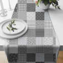 Linge de lit en flanelle avec fermeture, couleur Gris, 140x200 cm