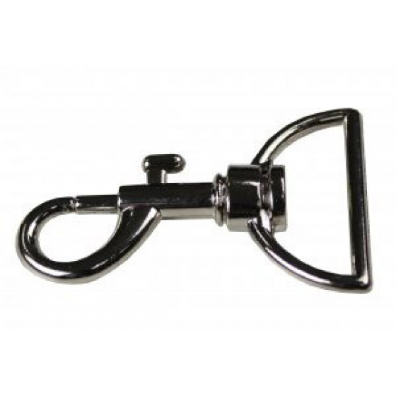 Mousquetons argent finition  30 mm