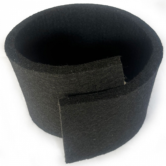 Feutrine technique 20 mm, 3500 g/m², largeur 100 cm, noir
