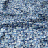 Tissu en coton uni au mètre, 125 g/m², largeur 160 cm, Triangulair bleu 2cm 