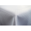 Nappe déperlante Pois, 140x220 cm, couleur Blanche,  anti tache