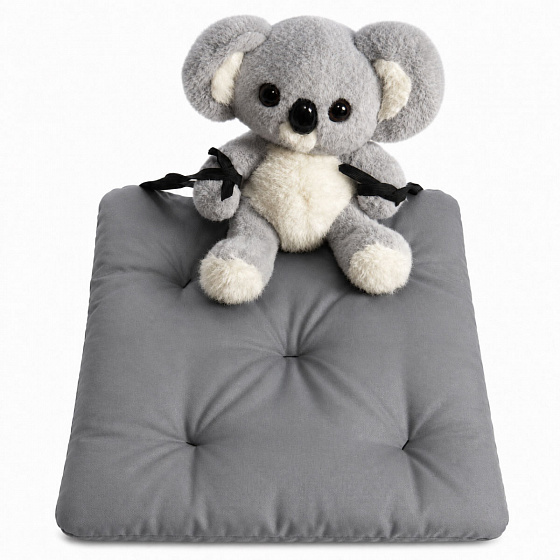Coussin d'assise de jardin Oxford gris, 40 × 40 cm