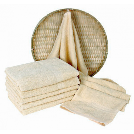 Serviette de bain 50x100 cm, couleur biege
