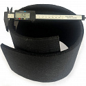 Feutrine technique 15 mm, 2500 g/m², largeur 100 cm, noir